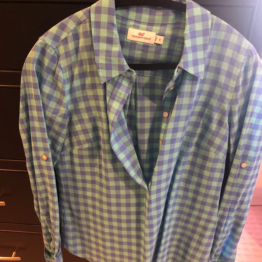 Vineyard Vines checkered button up